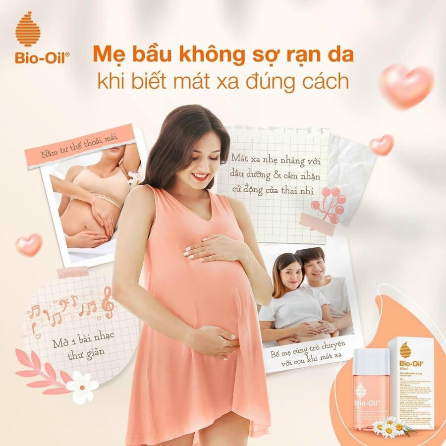 Tinh dầu chiết xuất từ thảo dược như hoa cúc, lavender, vitamin E tự nhiên giúp chống rạn da thai kỳ và giữ sự mềm mại, thoải mái cho làn da nhạy cảm của mẹ & bé.