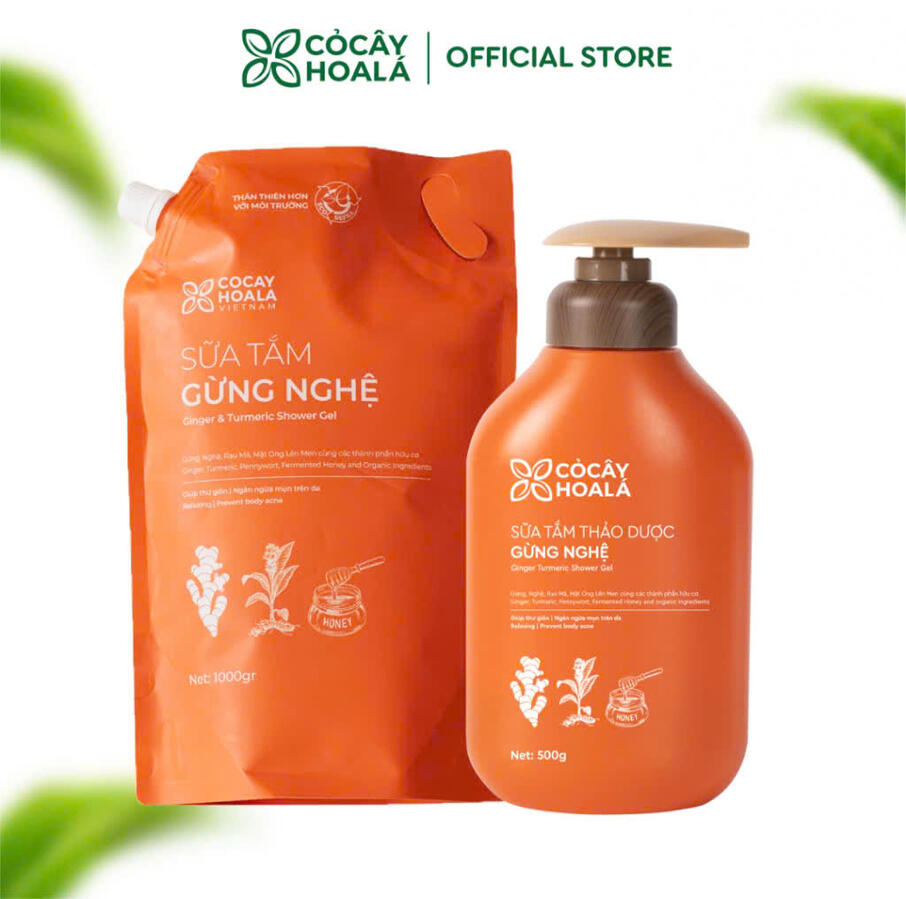 Chiết xuất 2 thành phần thảo dược chính từ gừng - nghệ cùng các thành phần dưỡng da thiên nhiên an toàn, lành tính giúp chăm sóc bảo vệ làn da của mẹ bầu, mang lại cảm giác thư giãn nhẹ nhàng.