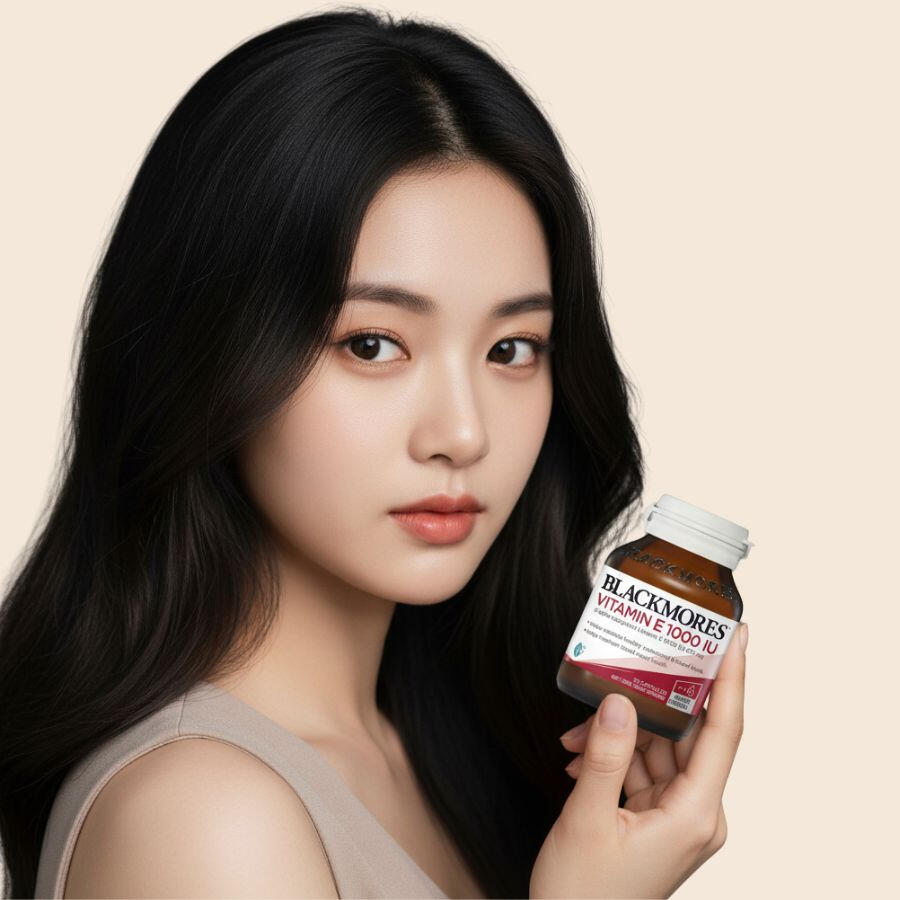 Dòng vitamin E tự nhiên d-alpha tocopherol, bổ sung dưỡng chất chăm sóc da tóc móng khoẻ và làm chậm quá trình lão hoá sớm.